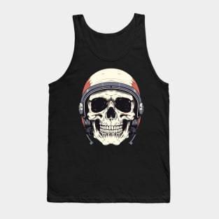 Skull with Helmet Tank Top